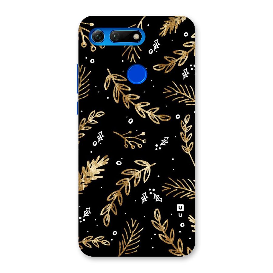 Gold Palm Leaves Back Case for Honor View 20