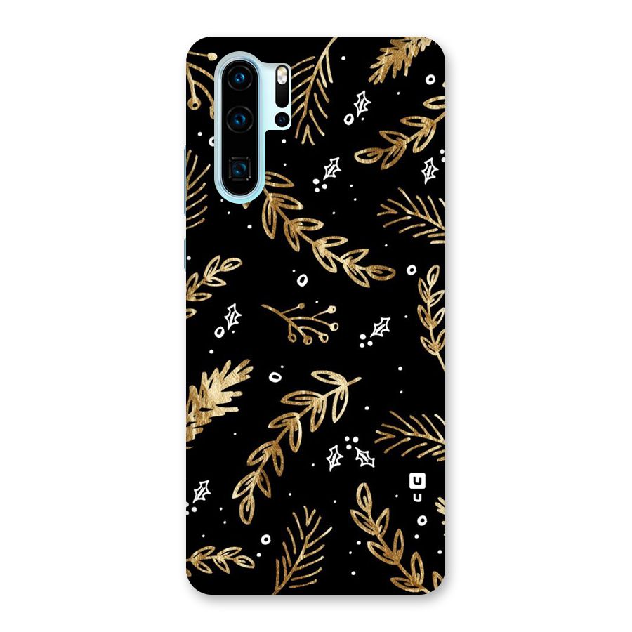 Gold Palm Leaves Back Case for Huawei P30 Pro