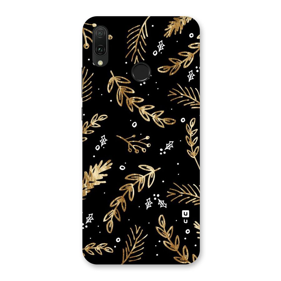 Gold Palm Leaves Back Case for Huawei Y9 (2019)