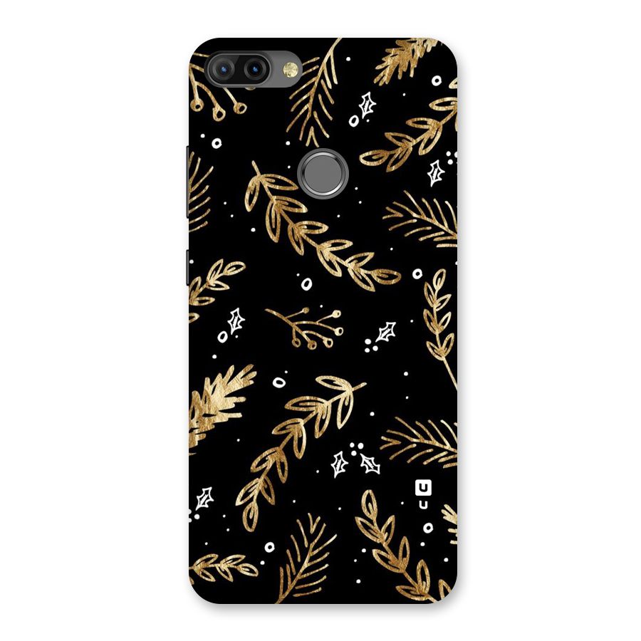 Gold Palm Leaves Back Case for Infinix Hot 6 Pro