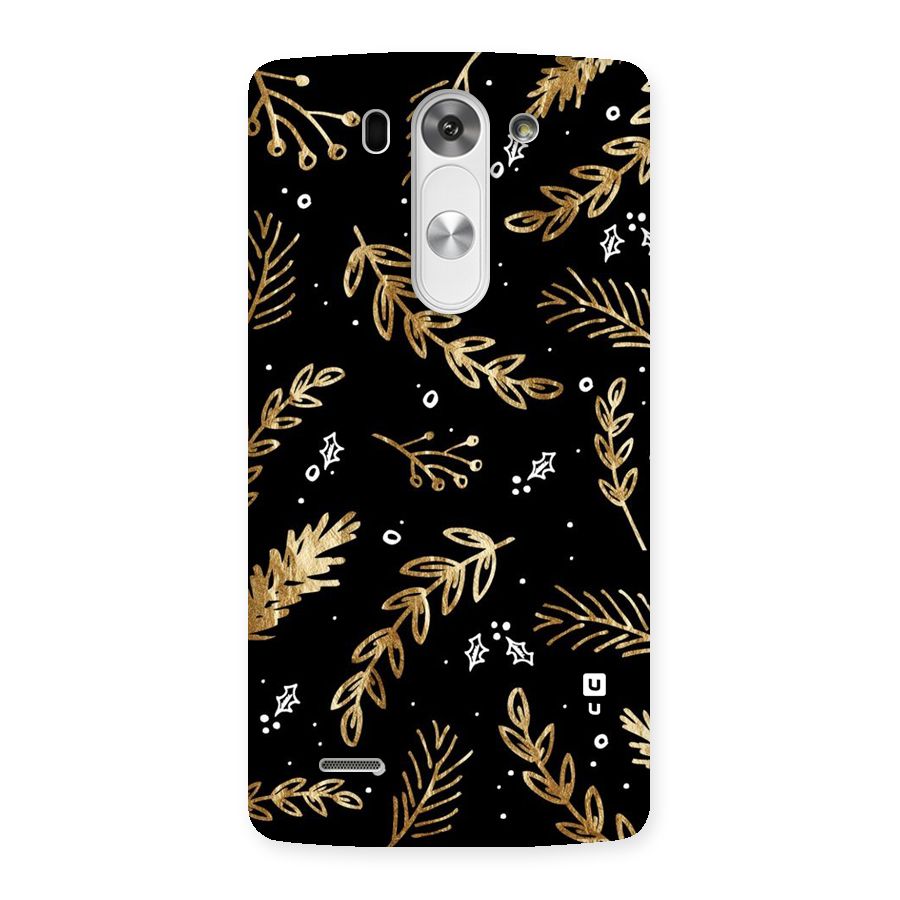 Gold Palm Leaves Back Case for LG G3 Beat