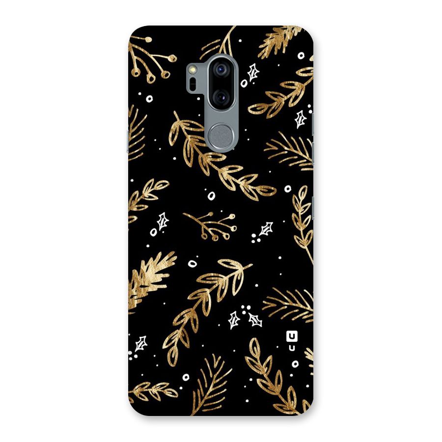 Gold Palm Leaves Back Case for LG G7