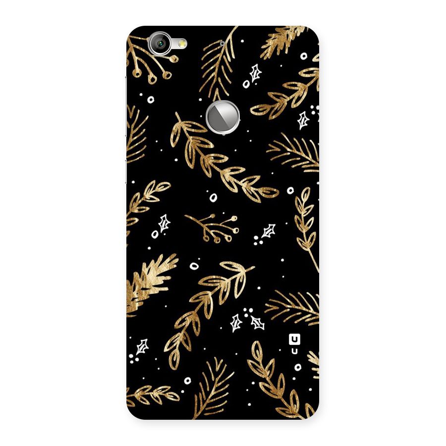Gold Palm Leaves Back Case for LeTV Le 1s