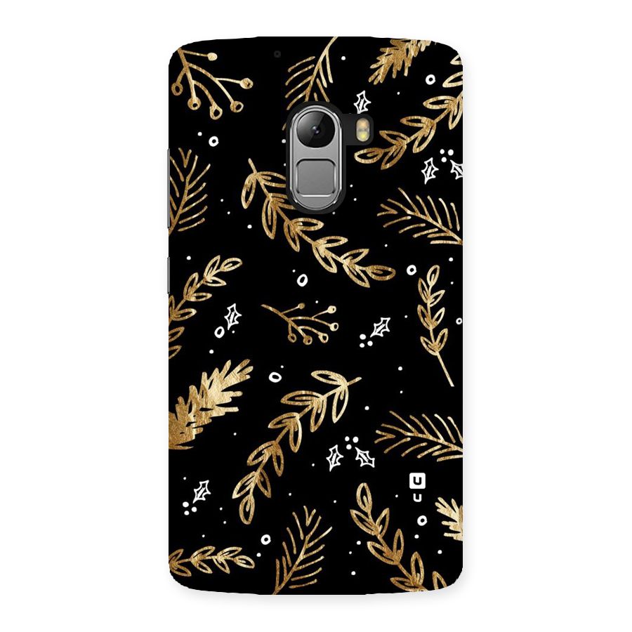 Gold Palm Leaves Back Case for Lenovo K4 Note