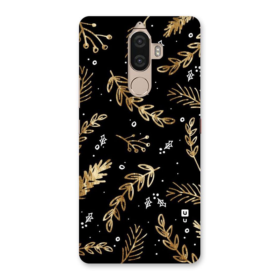 Gold Palm Leaves Back Case for Lenovo K8 Note