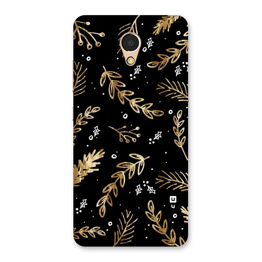Gold Palm Leaves Back Case for Lenovo P2