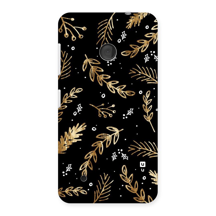 Gold Palm Leaves Back Case for Lumia 530