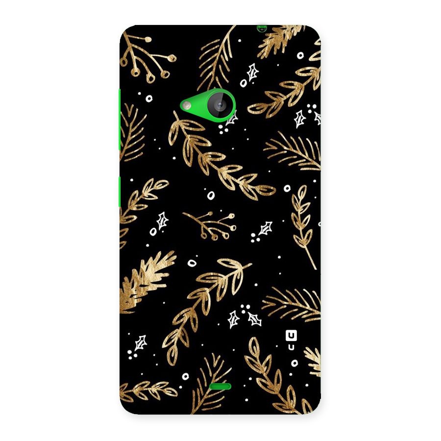 Gold Palm Leaves Back Case for Lumia 535