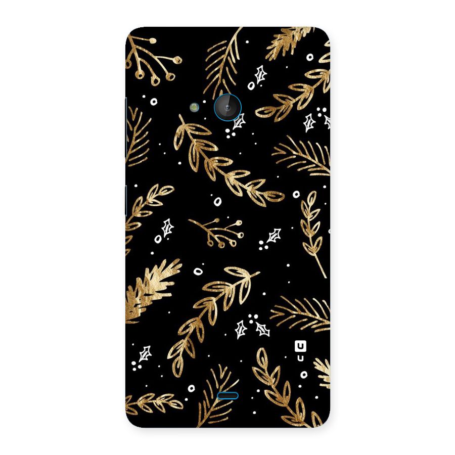 Gold Palm Leaves Back Case for Lumia 540