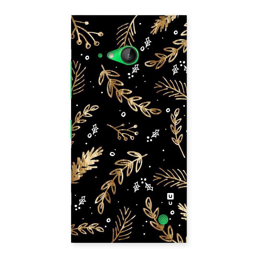 Gold Palm Leaves Back Case for Lumia 730