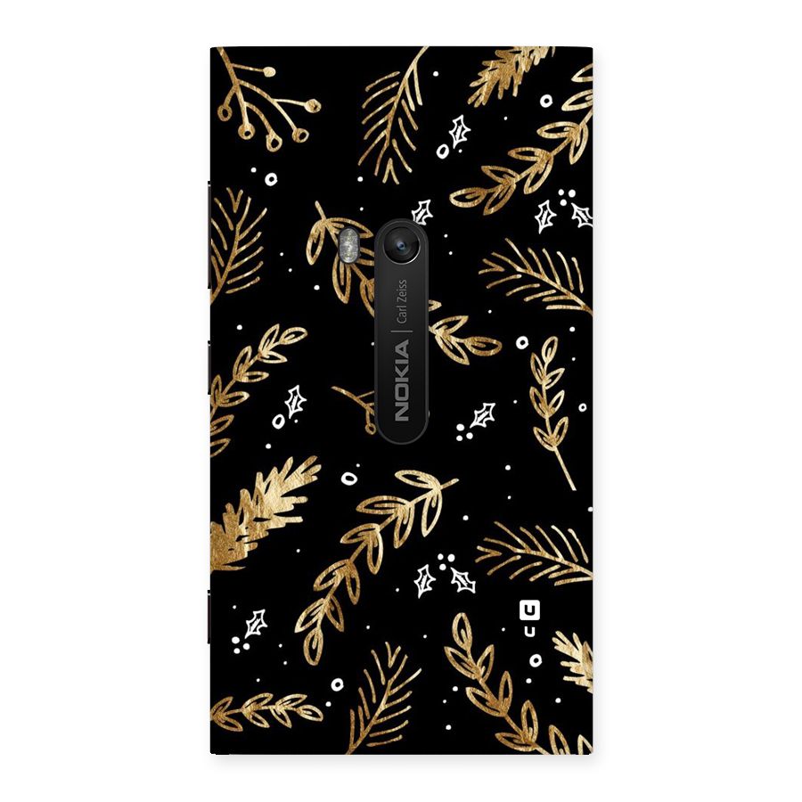 Gold Palm Leaves Back Case for Lumia 920