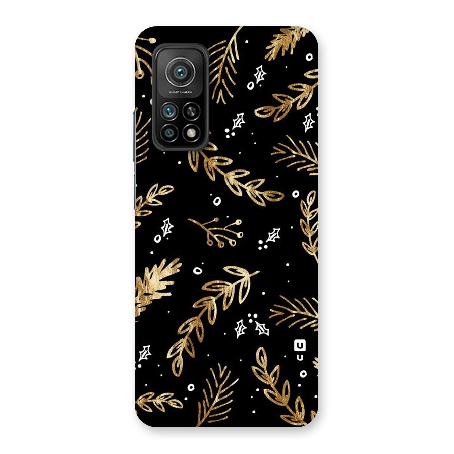 Gold Palm Leaves Back Case for Mi 10T Pro 5G