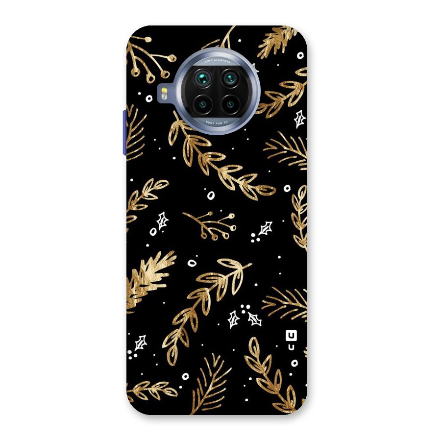Gold Palm Leaves Back Case for Mi 10i