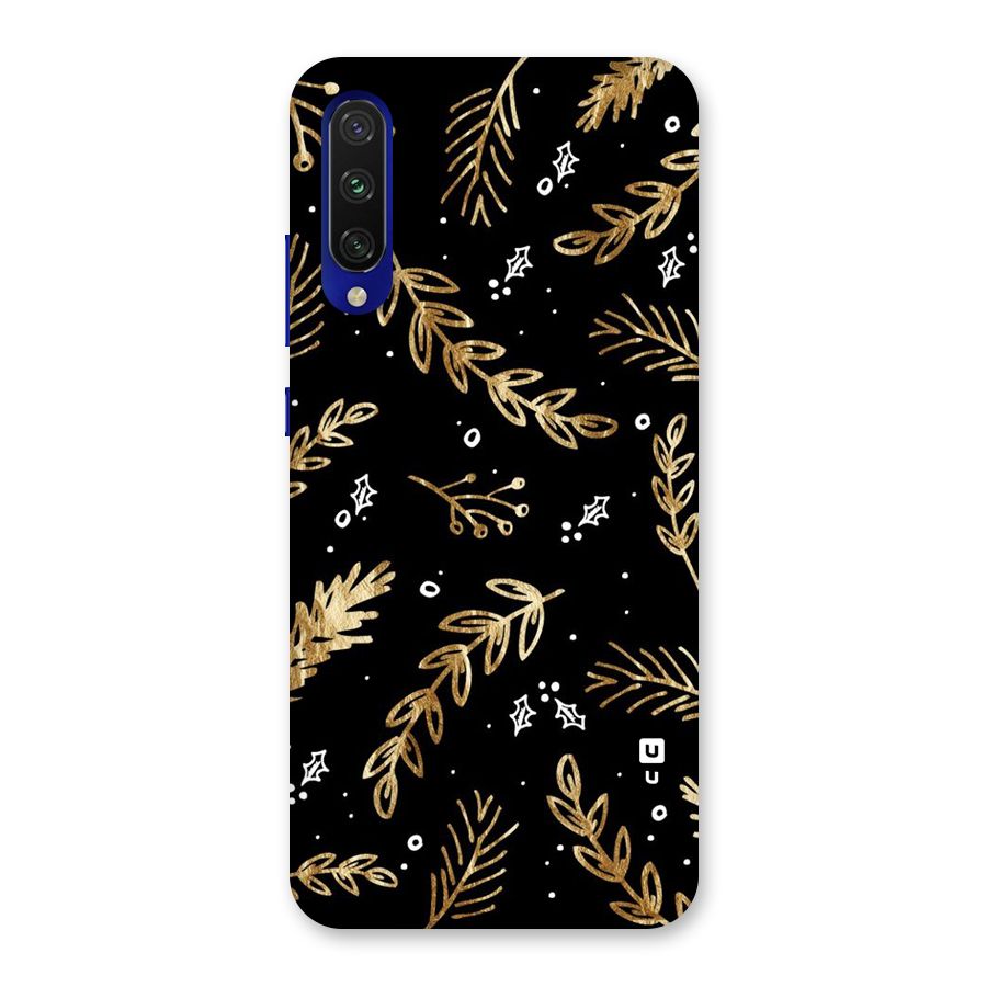 Gold Palm Leaves Back Case for Mi A3
