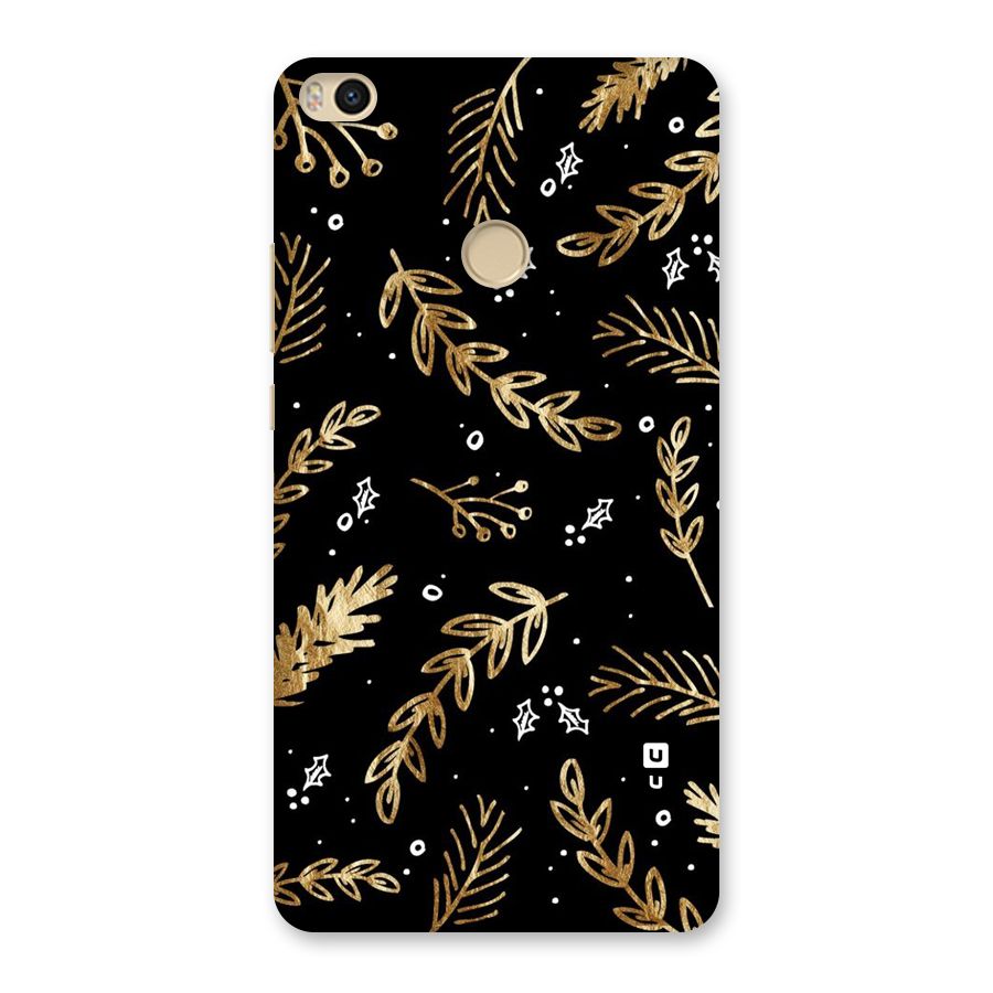 Gold Palm Leaves Back Case for Mi Max 2