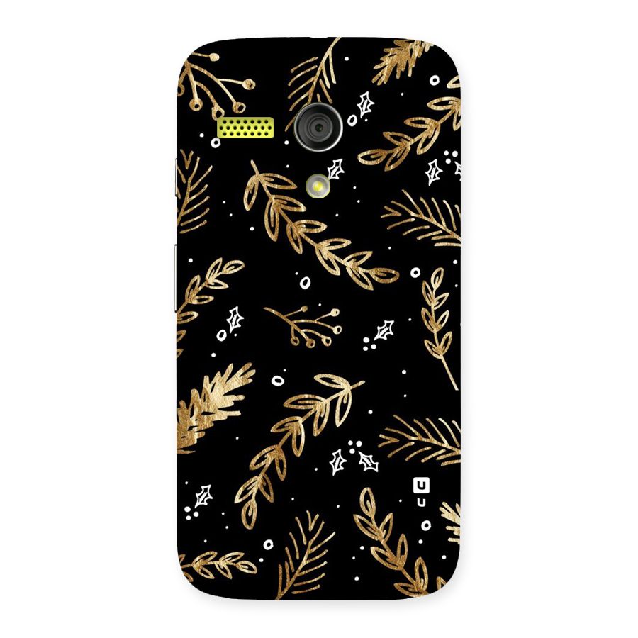 Gold Palm Leaves Back Case for Moto G