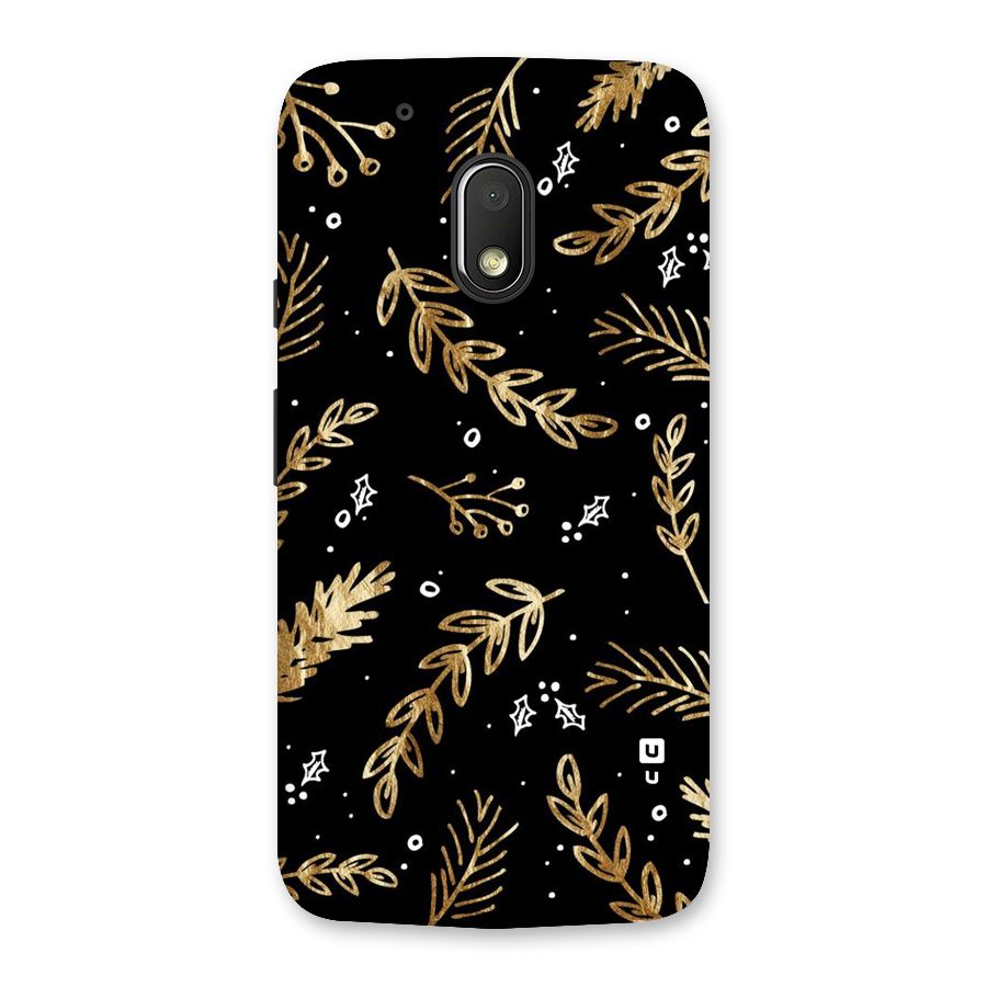 Gold Palm Leaves Back Case for Moto G4 Play