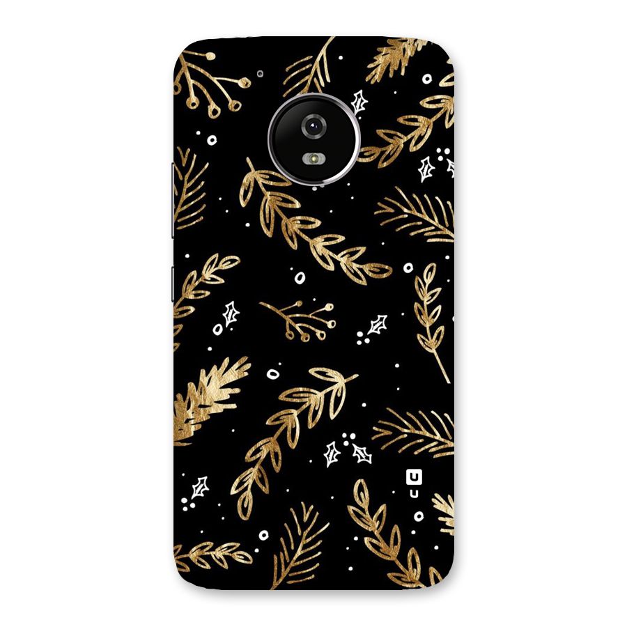 Gold Palm Leaves Back Case for Moto G5