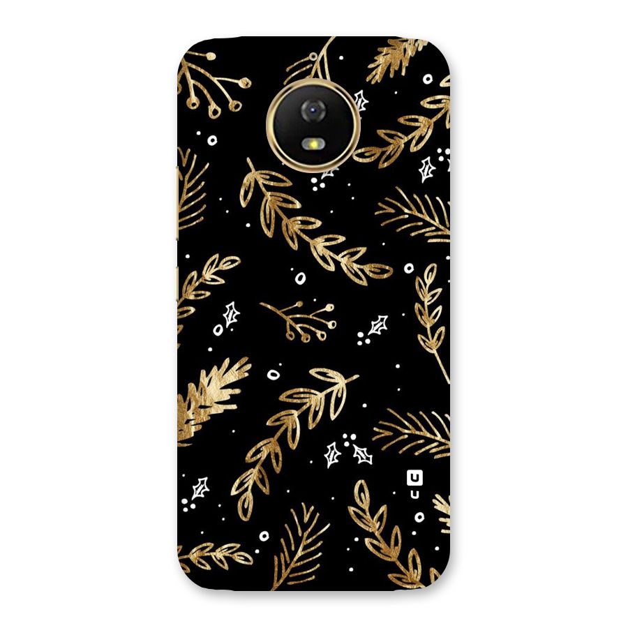 Gold Palm Leaves Back Case for Moto G5s