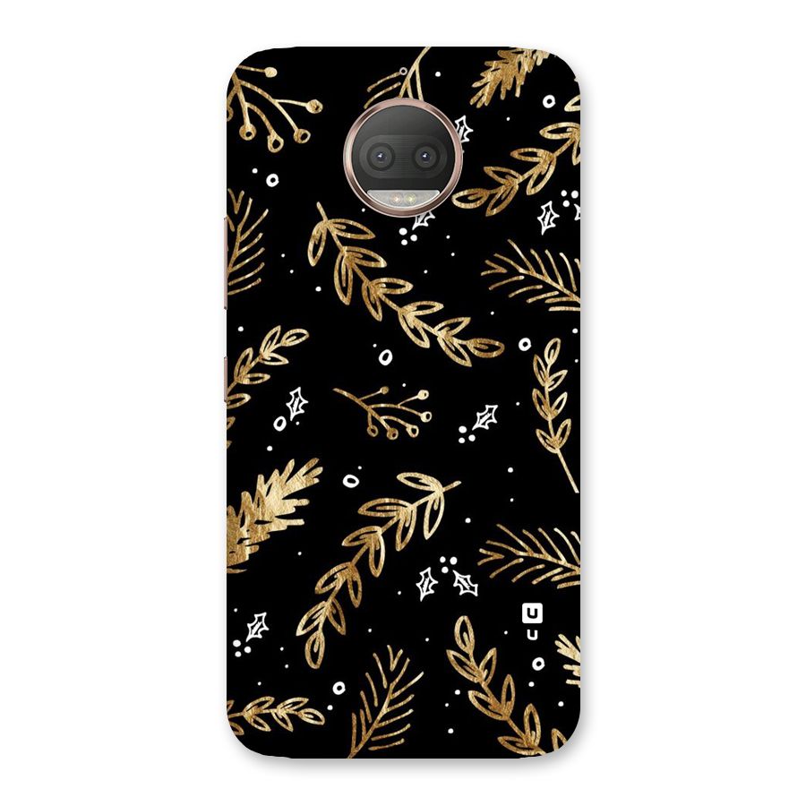 Gold Palm Leaves Back Case for Moto G5s Plus