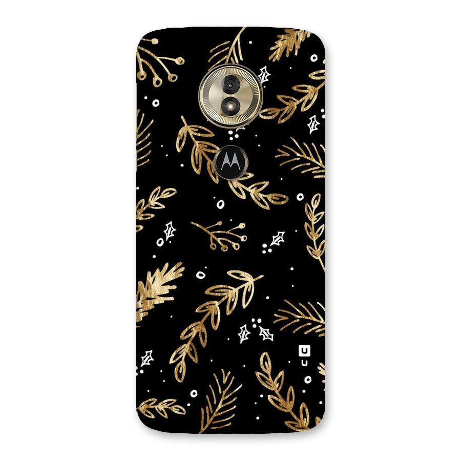 Gold Palm Leaves Back Case for Moto G6 Play