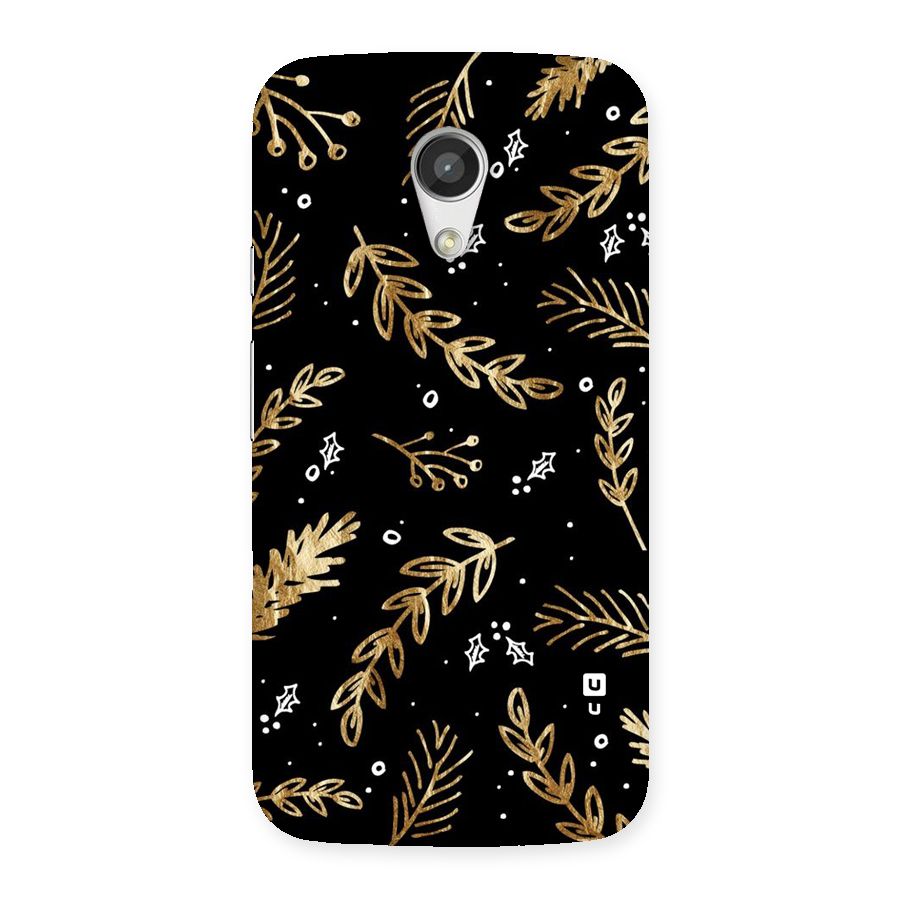 Gold Palm Leaves Back Case for Moto G 2nd Gen