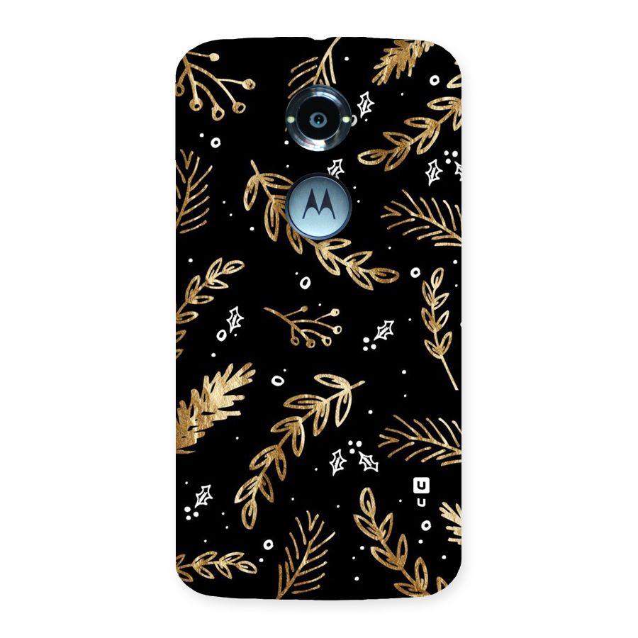 Gold Palm Leaves Back Case for Moto X 2nd Gen