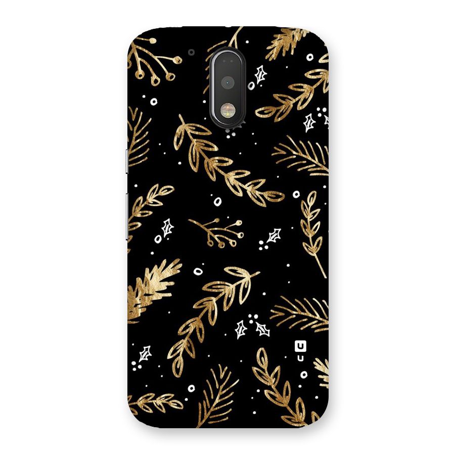 Gold Palm Leaves Back Case for Motorola Moto G4