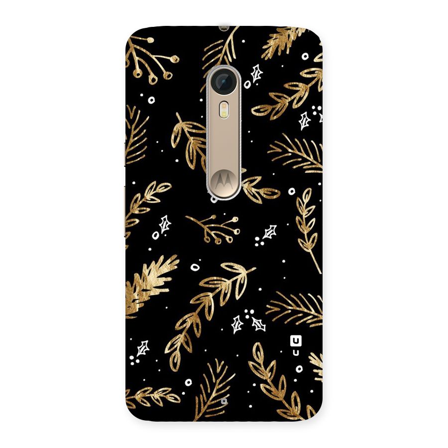 Gold Palm Leaves Back Case for Motorola Moto X Style