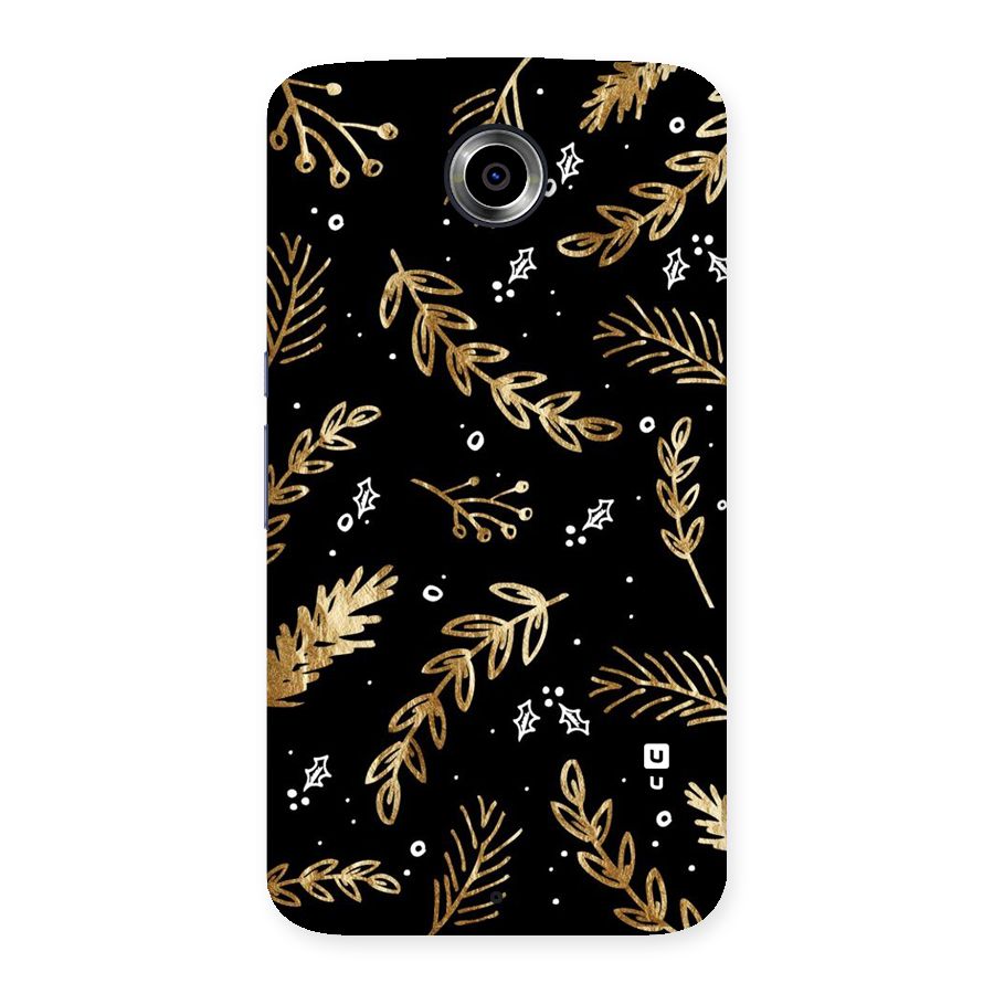 Gold Palm Leaves Back Case for Nexsus 6