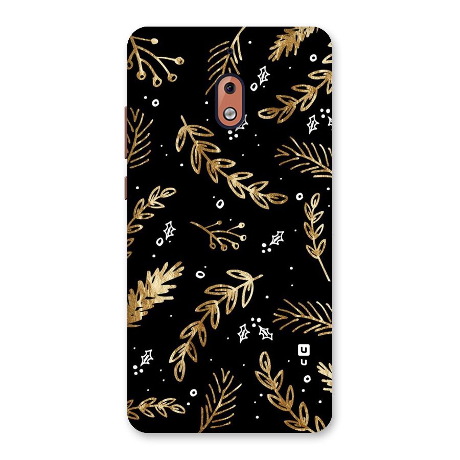 Gold Palm Leaves Back Case for Nokia 2.1