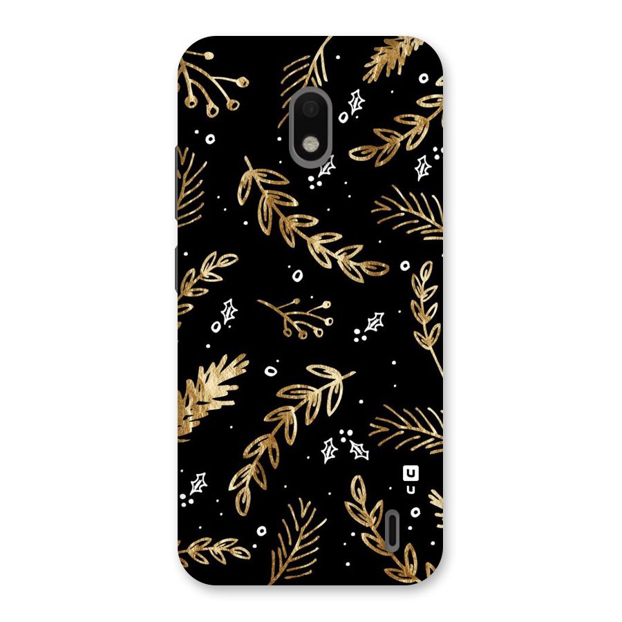 Gold Palm Leaves Back Case for Nokia 2.2