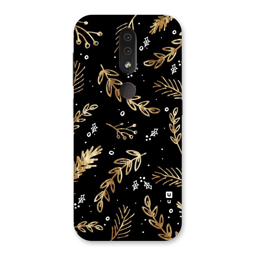 Gold Palm Leaves Back Case for Nokia 4.2