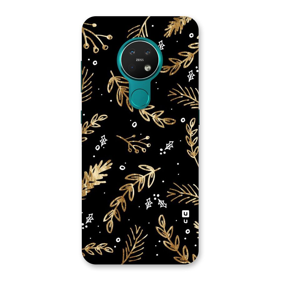 Gold Palm Leaves Back Case for Nokia 7.2