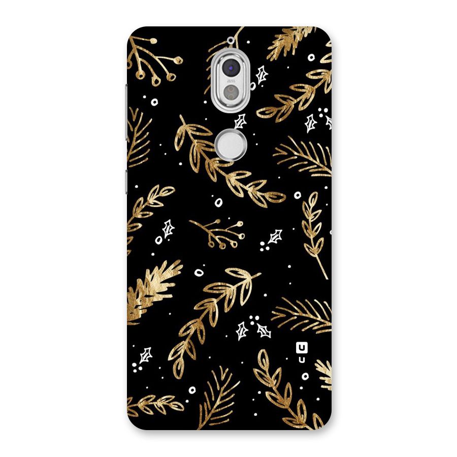 Gold Palm Leaves Back Case for Nokia 7