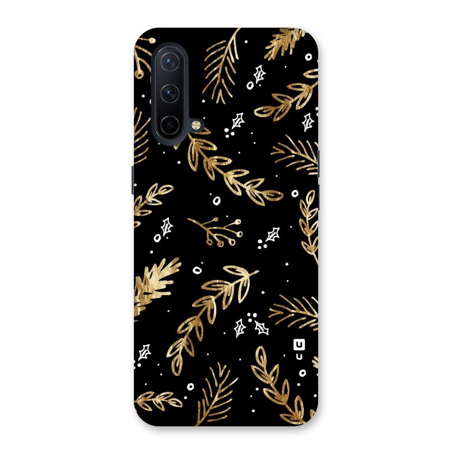 Gold Palm Leaves Back Case for OnePlus Nord CE 5G