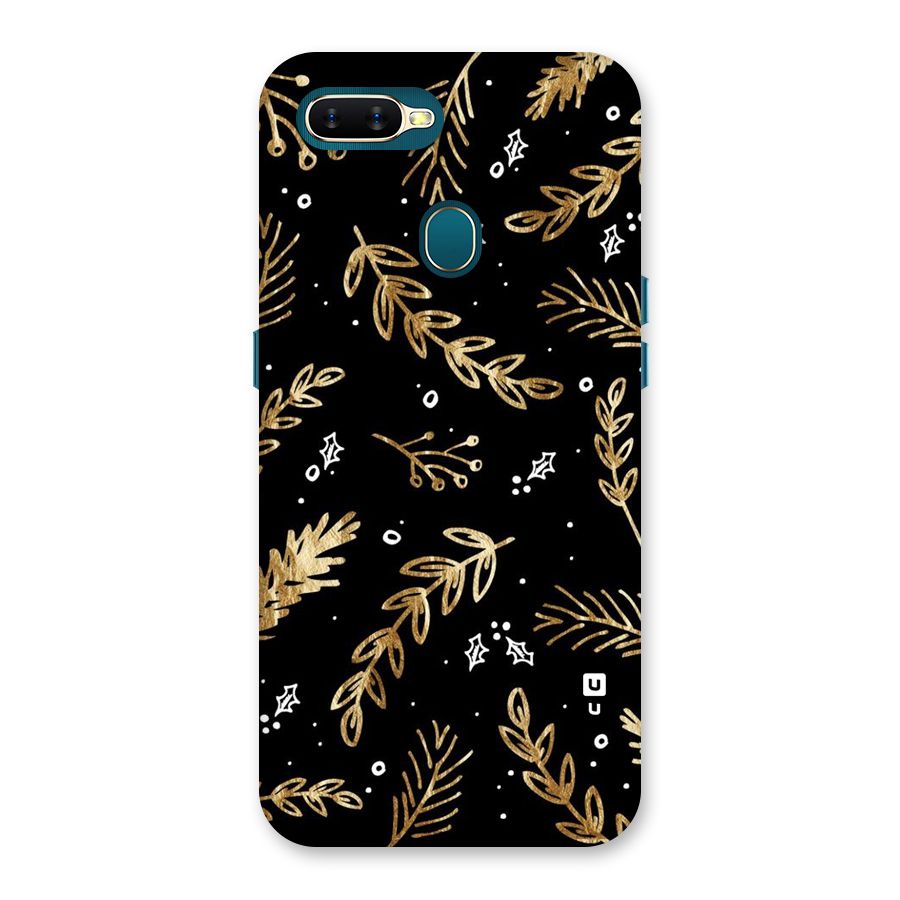Gold Palm Leaves Back Case for Oppo A11k