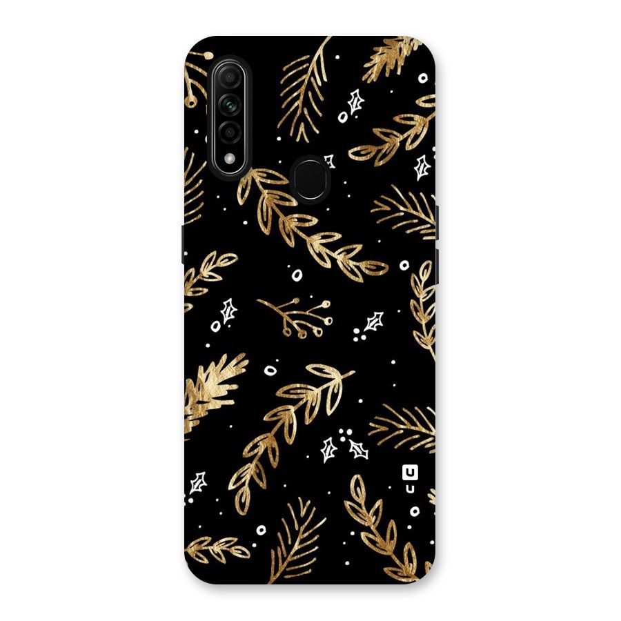 Gold Palm Leaves Back Case for Oppo A31