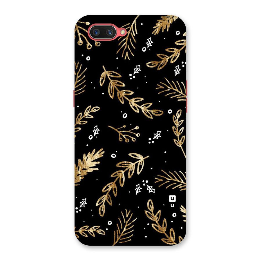 Gold Palm Leaves Back Case for Oppo A3s