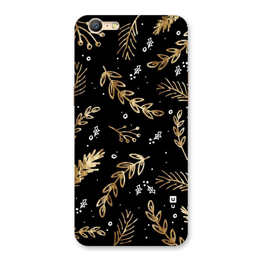 Gold Palm Leaves Back Case for Oppo A57