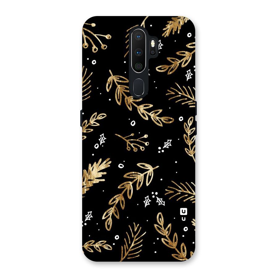 Gold Palm Leaves Back Case for Oppo A5 (2020)