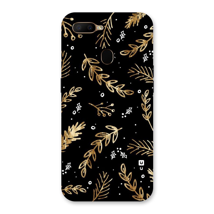 Gold Palm Leaves Back Case for Oppo A5s