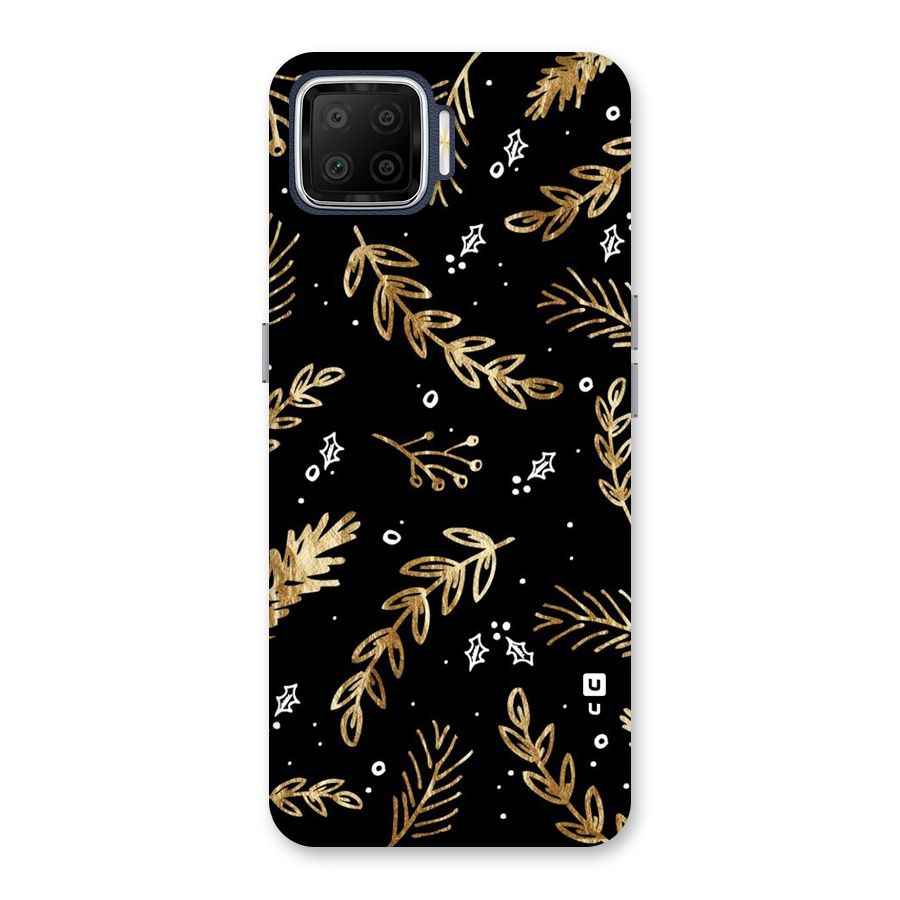 Gold Palm Leaves Back Case for Oppo F17