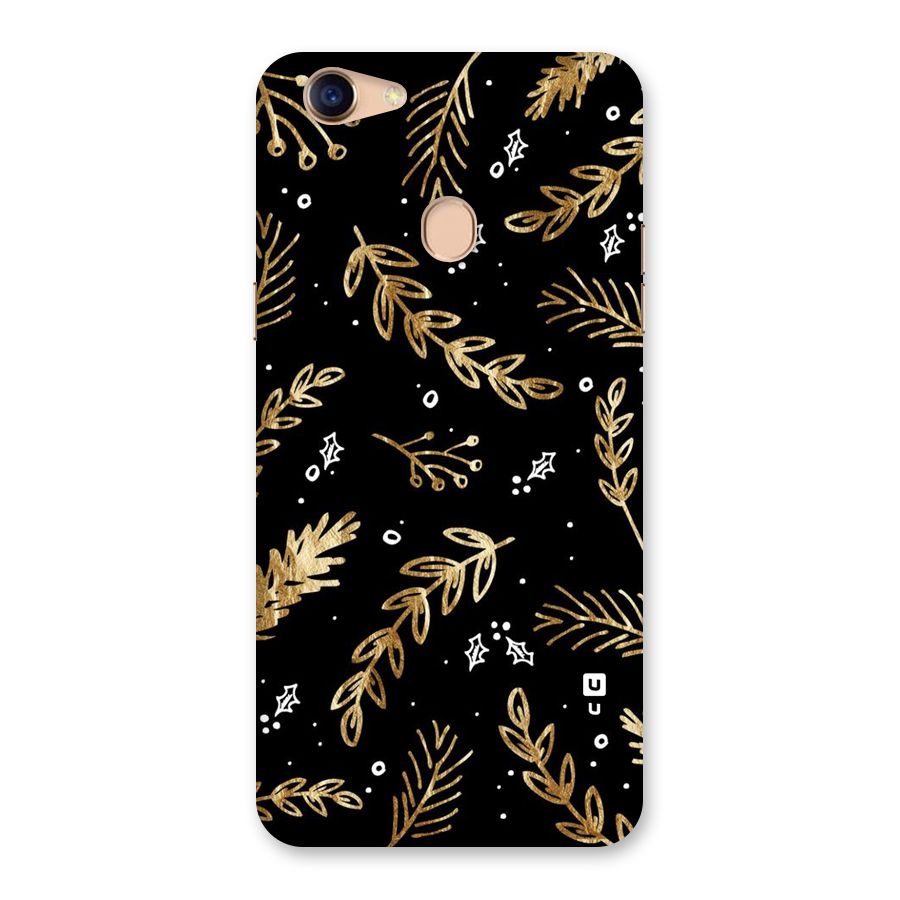 Gold Palm Leaves Back Case for Oppo F5