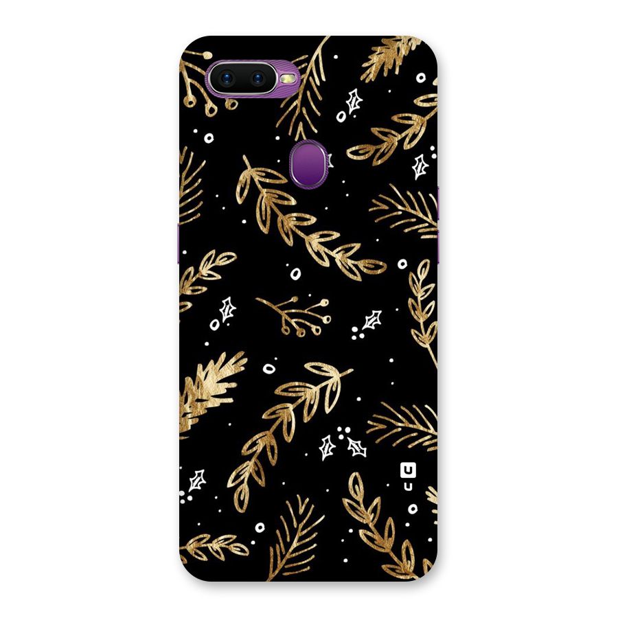 Gold Palm Leaves Back Case for Oppo F9