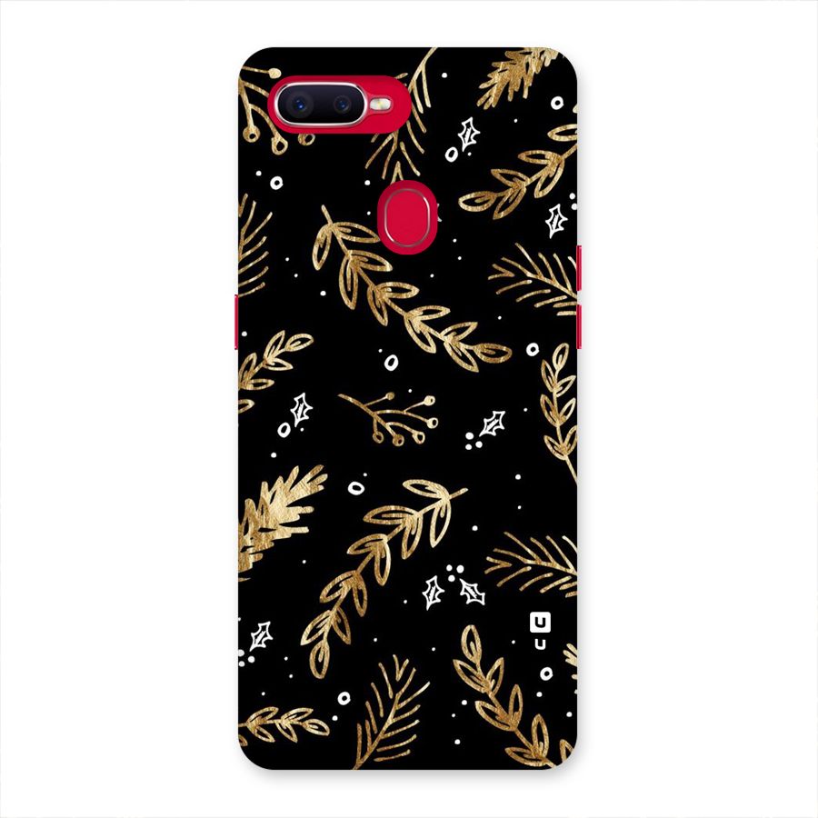 Gold Palm Leaves Back Case for Oppo F9 Pro