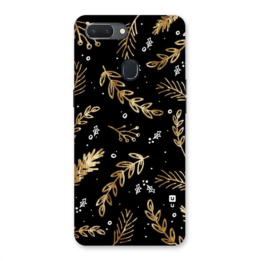 Gold Palm Leaves Back Case for Oppo Realme 2