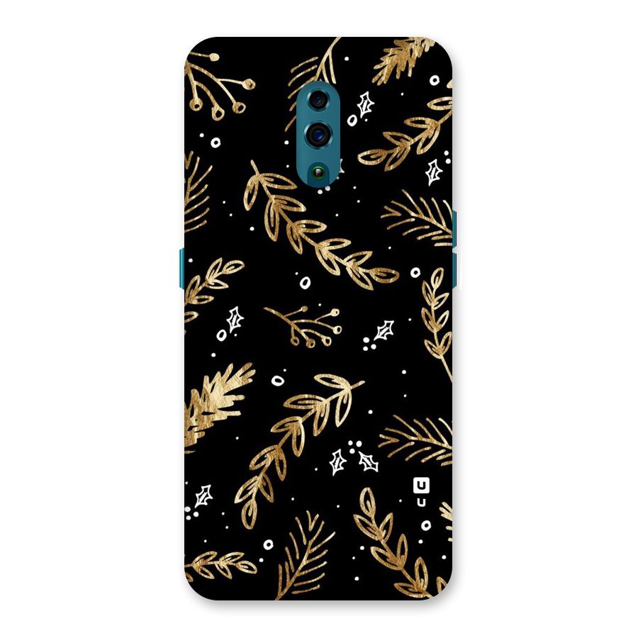 Gold Palm Leaves Back Case for Oppo Reno