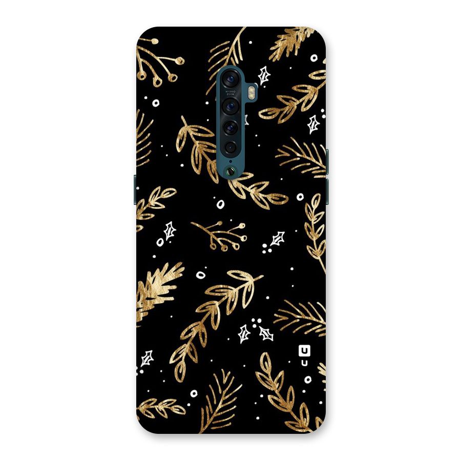 Gold Palm Leaves Back Case for Oppo Reno2