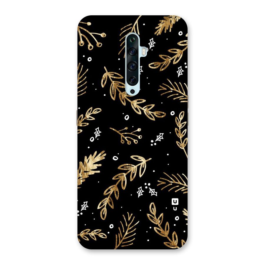 Gold Palm Leaves Back Case for Oppo Reno2 Z